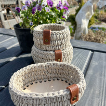 Ladda upp bild till gallerivisning, Materialkit - "Isabella" virka tre korgar i Junior