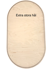 Ladda upp bild till gallerivisning, Träbotten oval 70x35 cm. extra kraftig botten till baby.