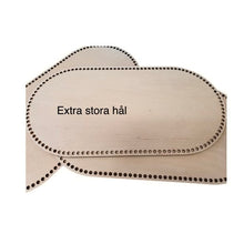 Ladda upp bild till gallerivisning, Träbotten oval 70x35 cm. extra kraftig botten till baby.