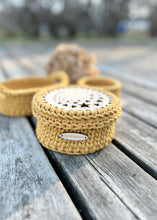 Ladda upp bild till gallerivisning, Materialkit - "Saga" virka tre små korgar