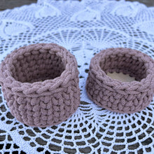 Ladda upp bild till gallerivisning, Materialkit - "Jenna" fyrkantiga och runda korgar