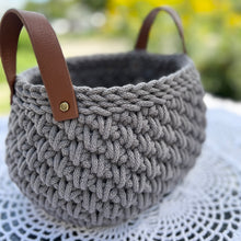 Ladda upp bild till gallerivisning, Materialkit - "Minou" virka en stor och liten korg