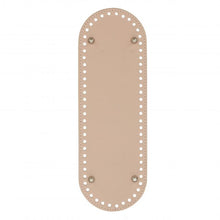 Ladda upp bild till gallerivisning, Väskbotten i rosé konstläder med metalltassar 30x10 cm.