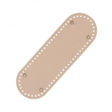 Ladda upp bild till gallerivisning, Väskbotten i rosé konstläder med metalltassar 30x10 cm.