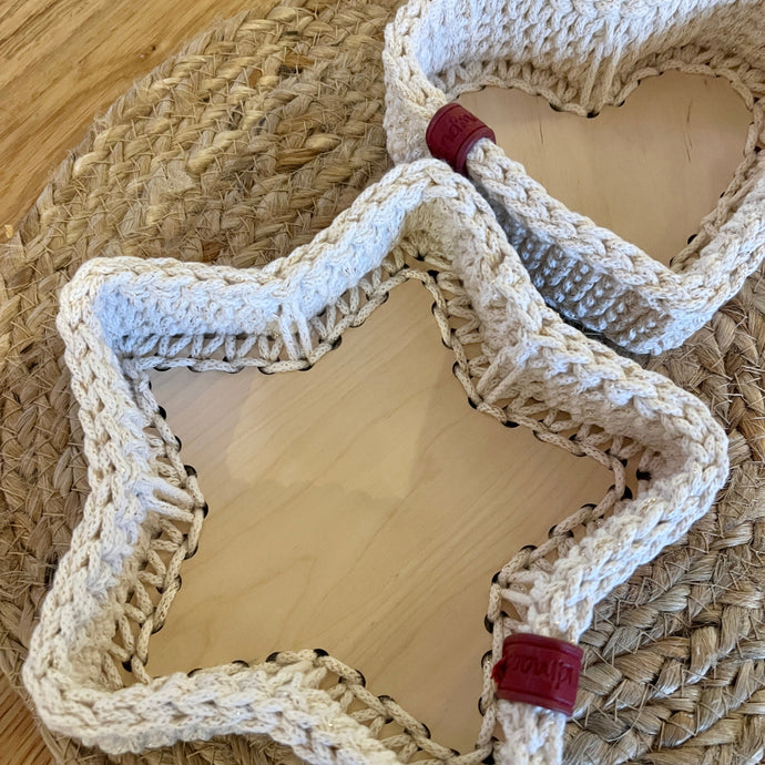 Mönster till att virka två små korgar "Eva"