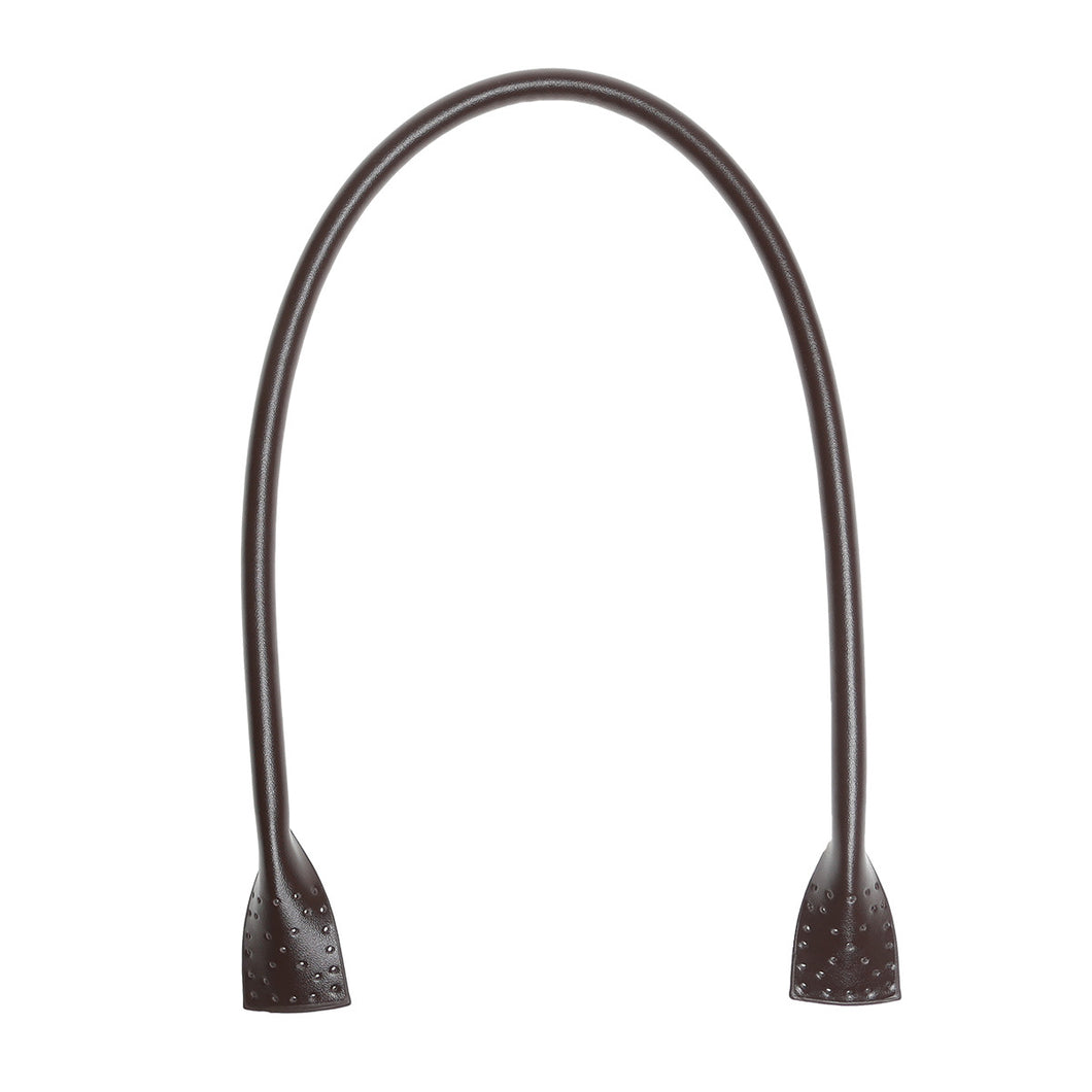 Väskhandtag i konstläder 2-pack att sy på, 66 cm. mörkbrun
