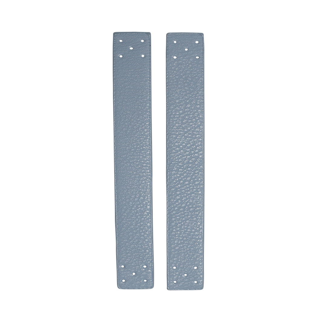 Remmar att sy på - konstläder - 2-p - 18 x 2,2 cm - Blåa