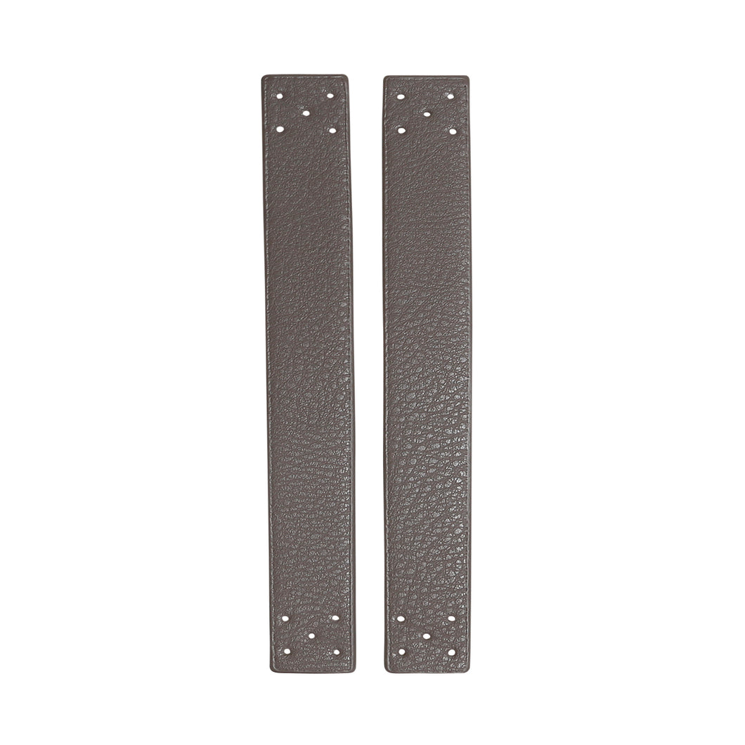 Remmar att sy på - konstläder - 2-p - 18 x 2,2 cm - Gråa