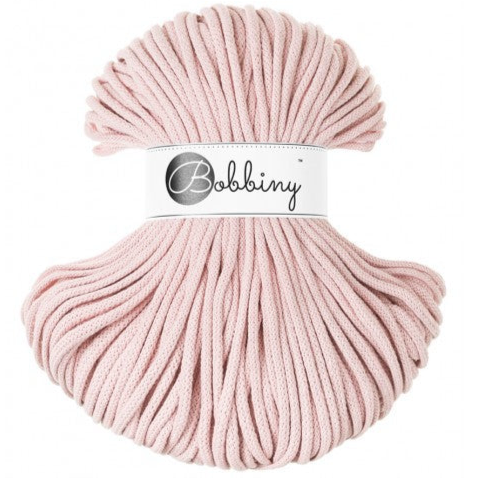 PASTEL PINK Premium 5 mm. mjukt bomullssnöre