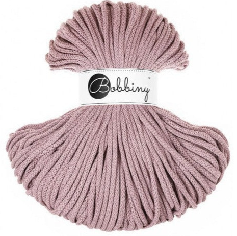 MAUVE Premium 5 mm. mjukt bomullssnöre