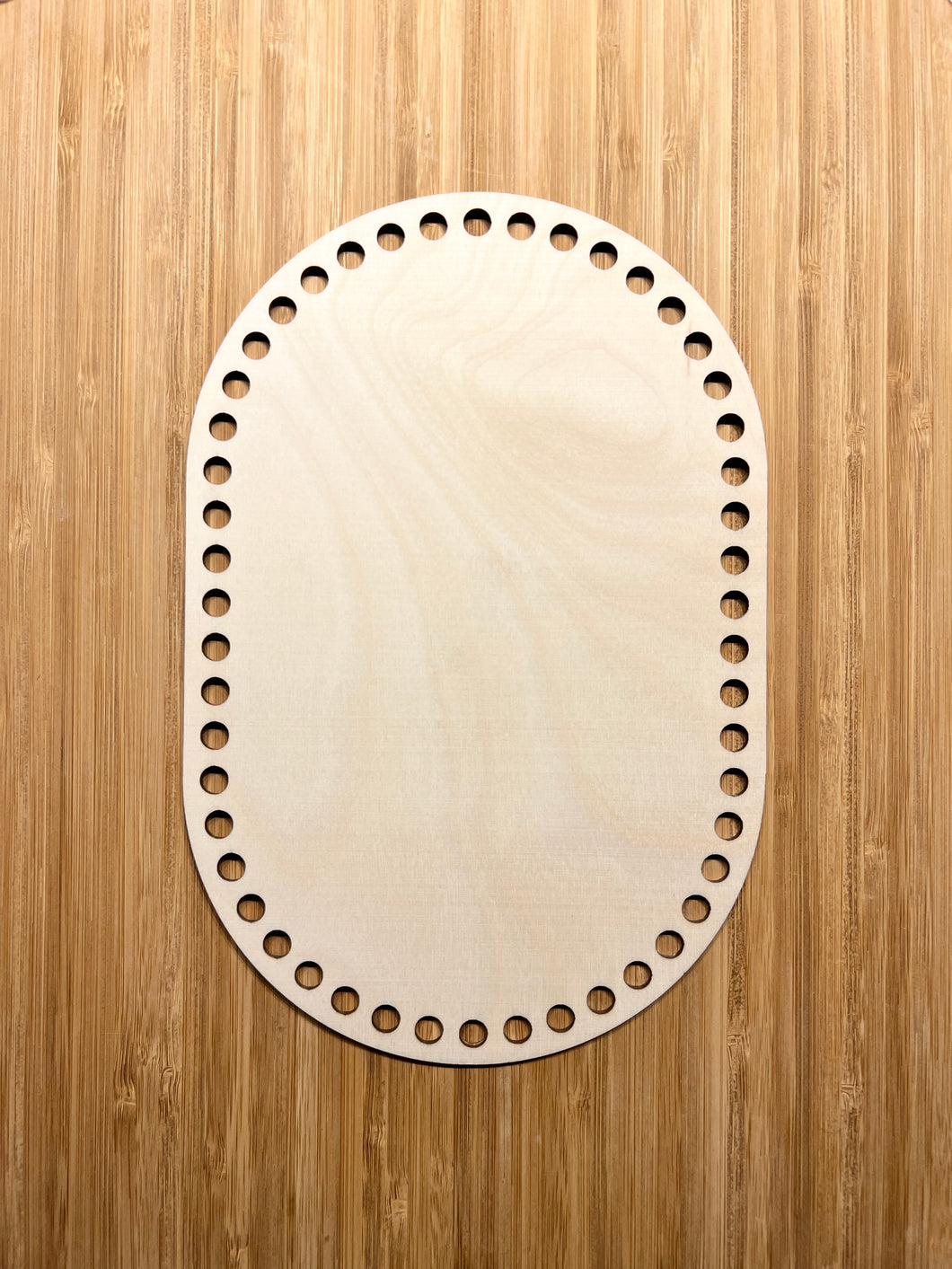 Träbotten rektangel med runda hörn 25x16,5 cm
