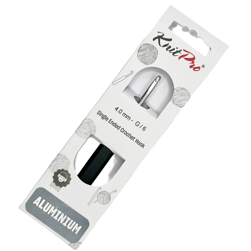 Virknål ergonomisk 4 mm. Knit Pro Silver