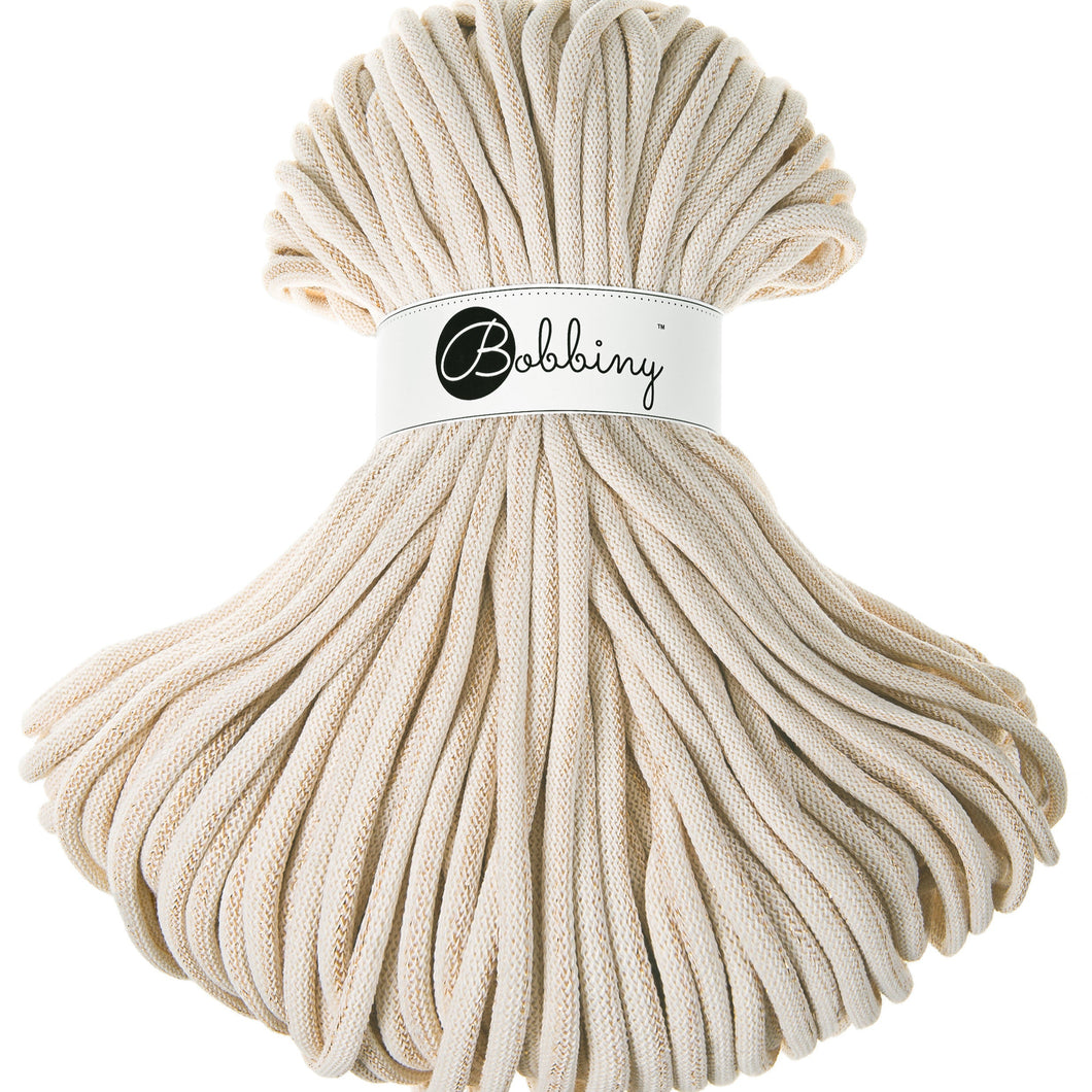 Jumbo Cotton Cord 9 mm. Golden Natural 1,2 kg.