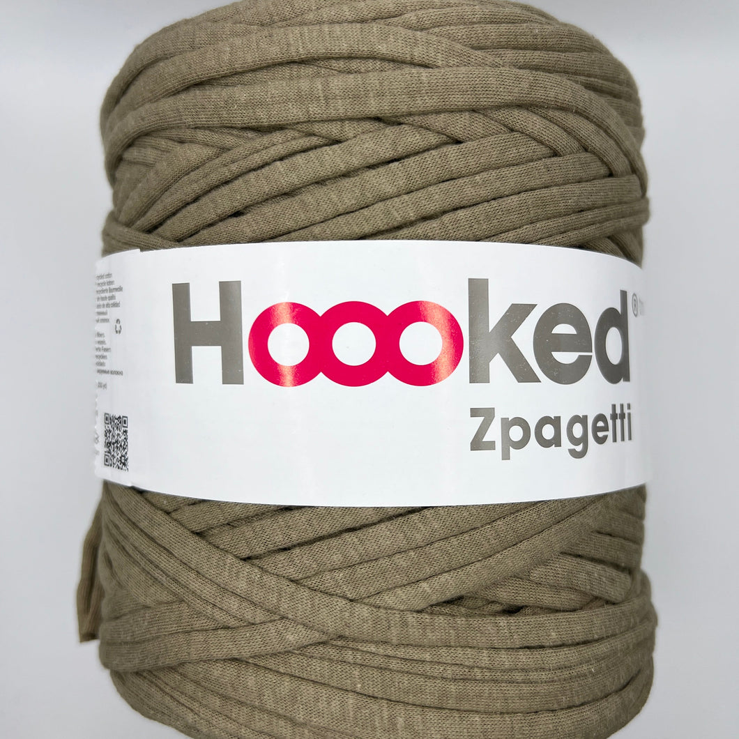 Zpagettigarn OLIVE SPARKLE