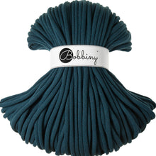 Ladda upp bild till gallerivisning, PEACOCK BLUE Jumbo 9 mm. 1,2 kg. mjukt bomullssnöre
