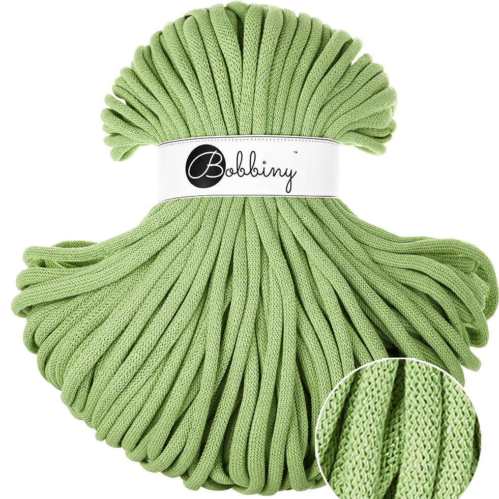 Jumbo Cotton Cord 9 mm. Unicolor Matcha 1,2 kg.