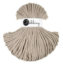 Ladda upp bild till gallerivisning, GOLDEN BEIGE 5mm. flätat/vävt bomullsgarn, Premium
