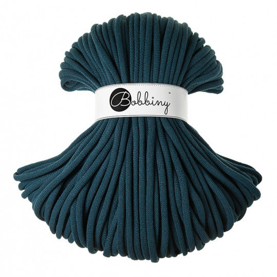 Jumbo Cotton Cord 9 mm. Peacock Blue 1,2 kg.